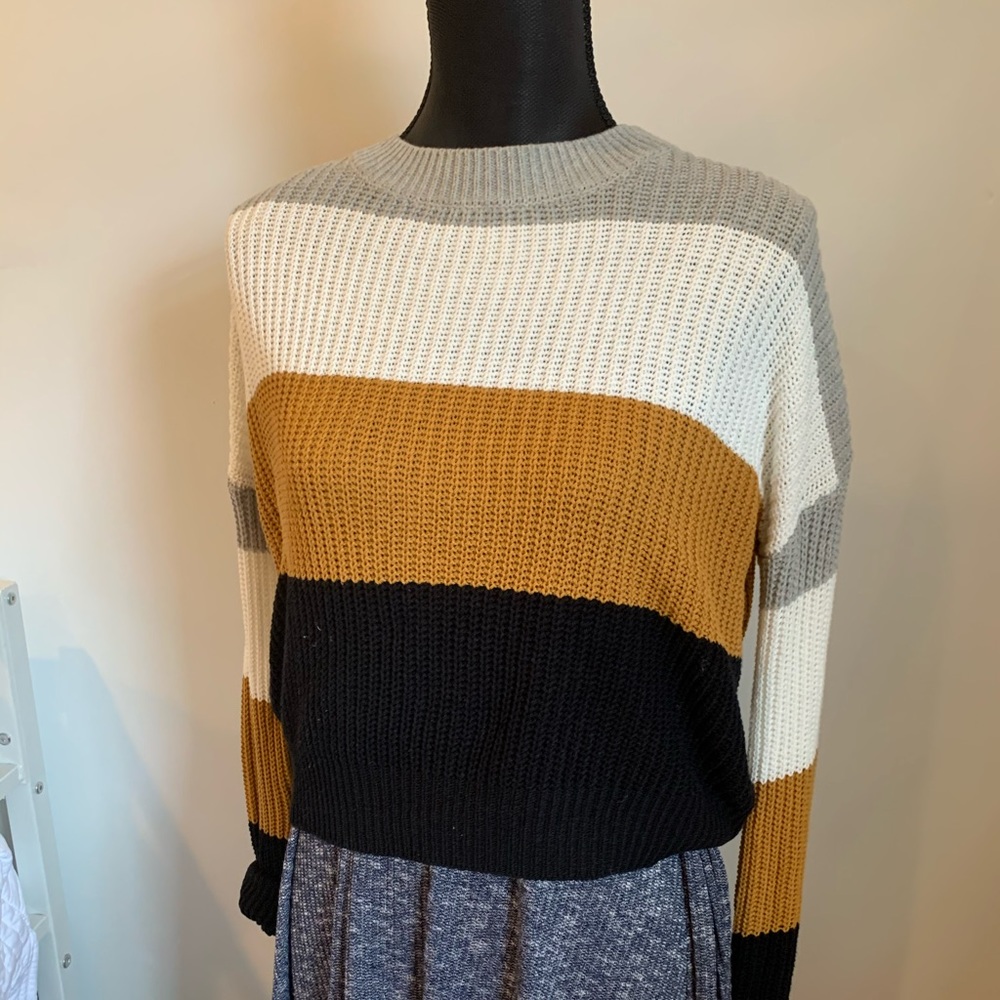 Color block sweater